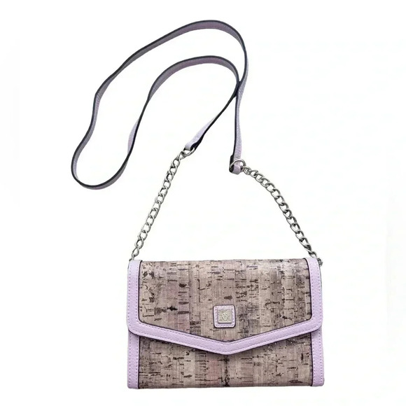 ANNE KLEIN Wallet On A String - Tan and Rose Quartz - Purse Shoulder Bag - Picture 1 of 9